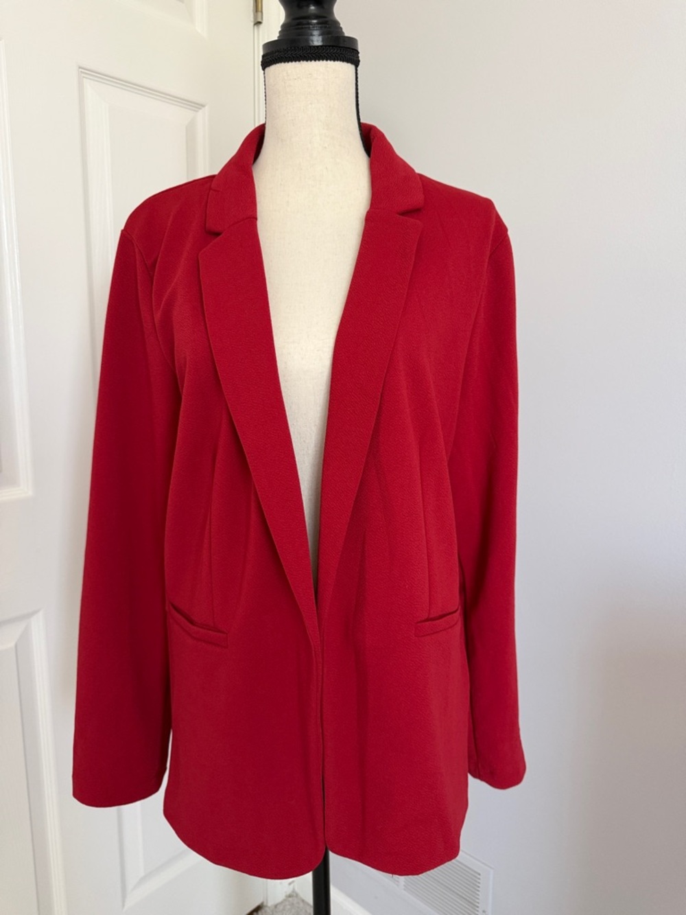 Like New! Maurice’s Versa -  Red Open-Front Blazer
